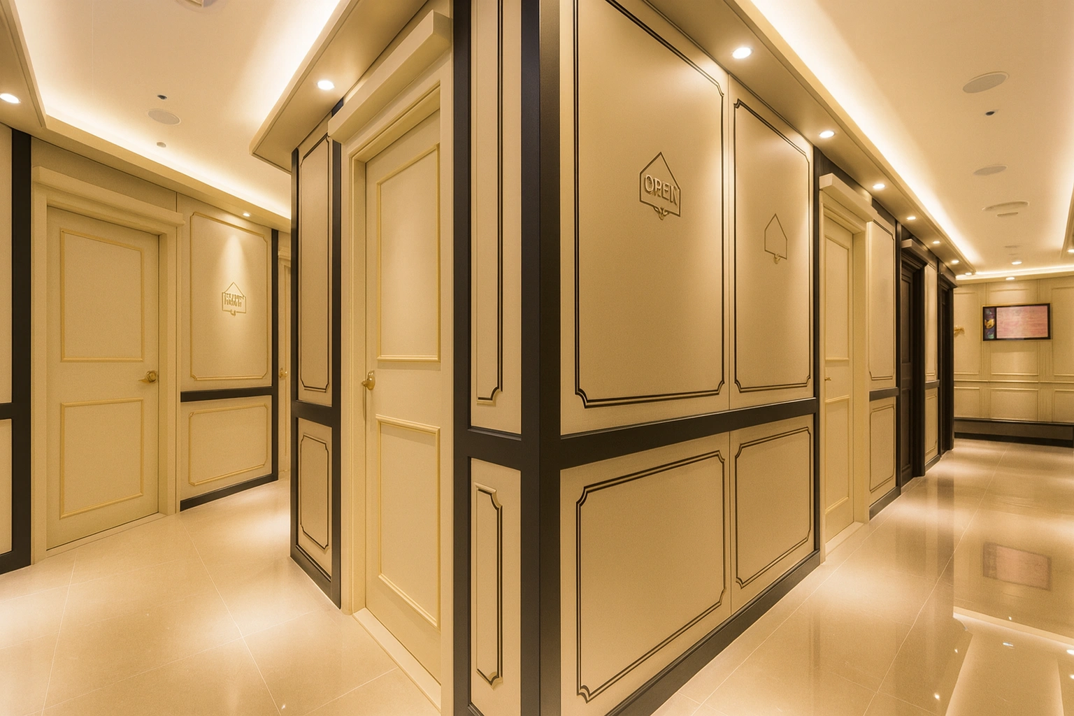 영등포 노래방 복도 인테리어